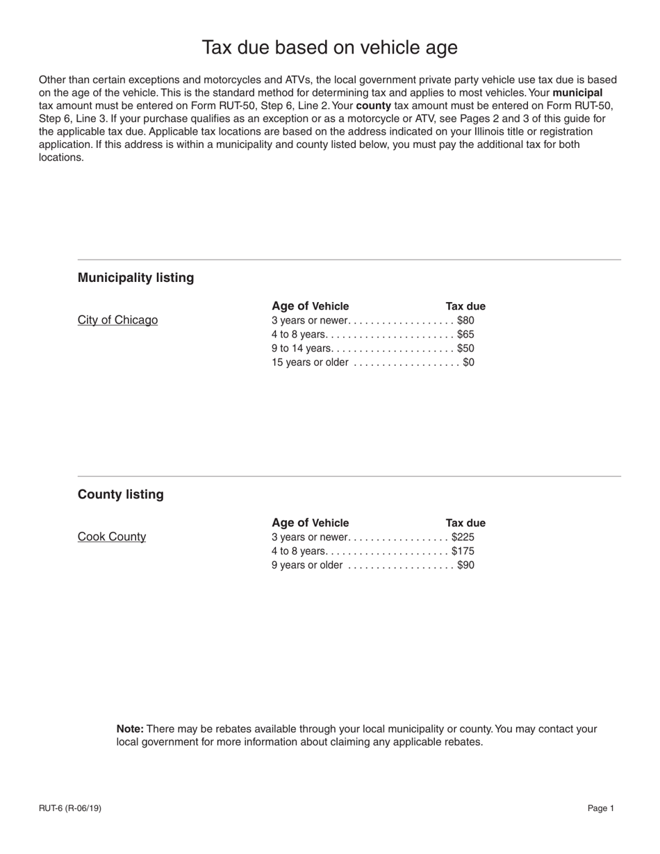 Download Instructions For Form Rut 50 X 485 Amended Private Party Vehicle Tax Transaction