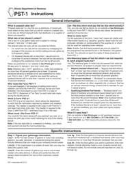 Instructions for Form PST-1 Prepaid Sales Tax Return - Illinois
