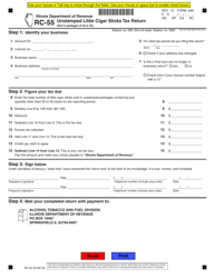 Document preview: Form RC-55 (94A) Unstamped Little Cigar Sticks Tax Return - Illinois