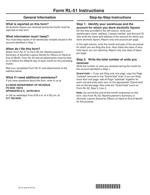 Form RL-51  Printable Pdf