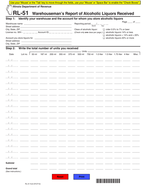 Form RL-51  Printable Pdf
