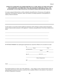 Application for HMO Certificate of Authority - Illinois, Page 10