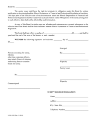 Form IL581-0102 Residential Mortgage License Bond - Illinois, Page 2