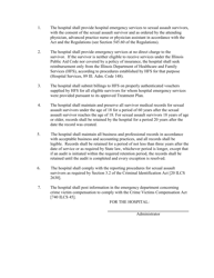 Sexual Assault Treatment Plan/ Transfer of Pediatric Patients Form - Illinois, Page 4