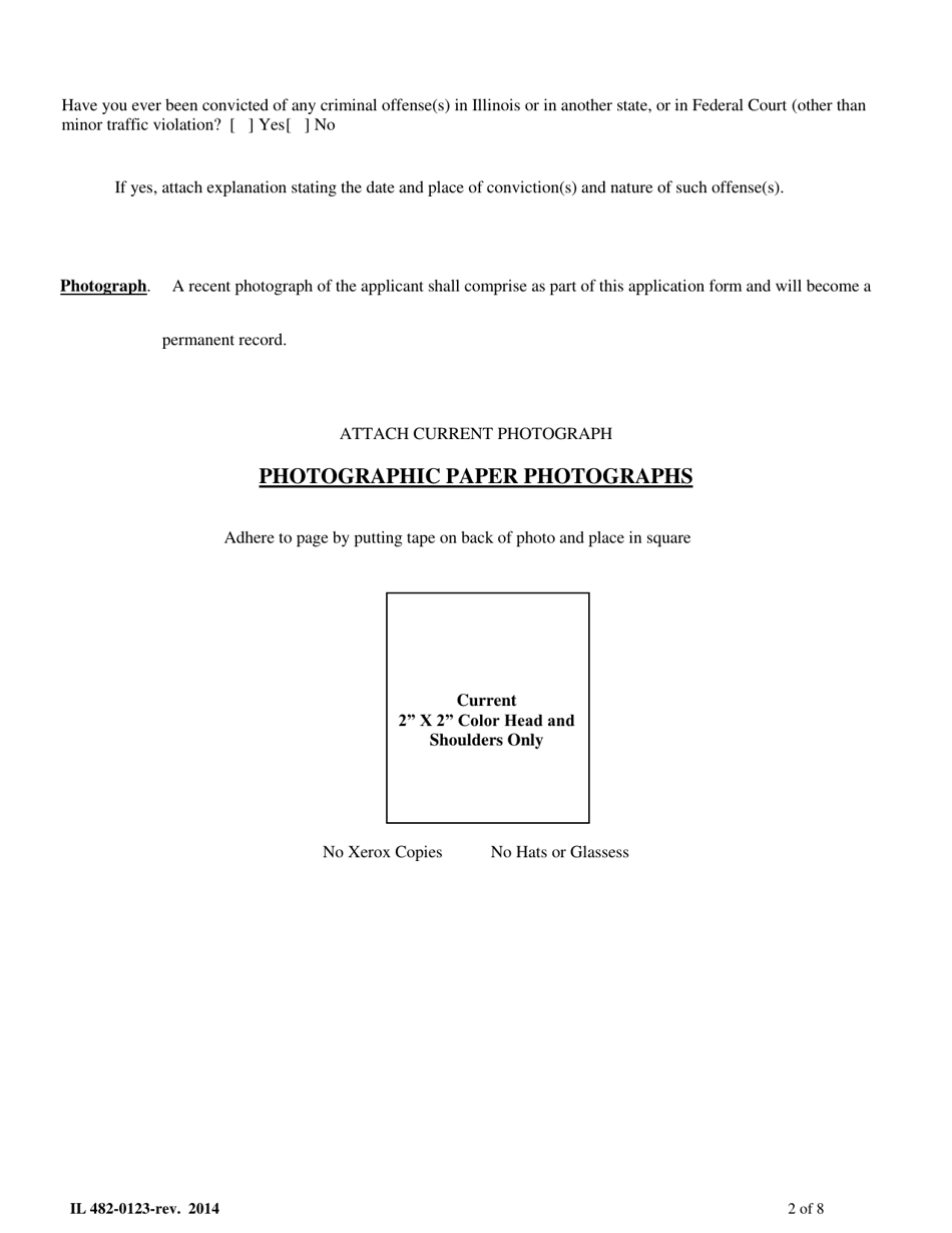 Form IL482-0123 Application for Licensure - Illinois, Page 2