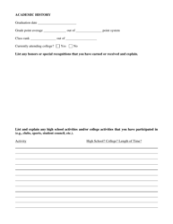 Form CFS438 Scholarship Program Application - Illinois, Page 2