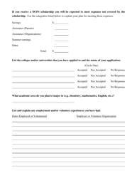 Form CFS438 Scholarship Program Application - Illinois, Page 3