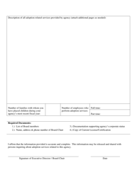 Form CFS490-1A Out of State Placement Agency Application for Registration - Illinois, Page 2