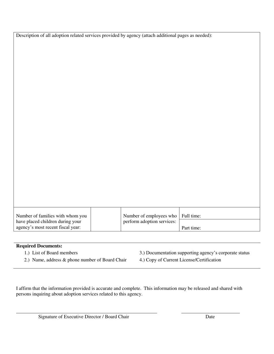 Form CFS490-1A Out of State Placement Agency Application for Registration - Illinois, Page 2