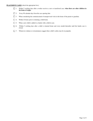 Form CFS1441 Child Endangerment Risk Assessment Protocol Safety Determination Form - Illinois, Page 2