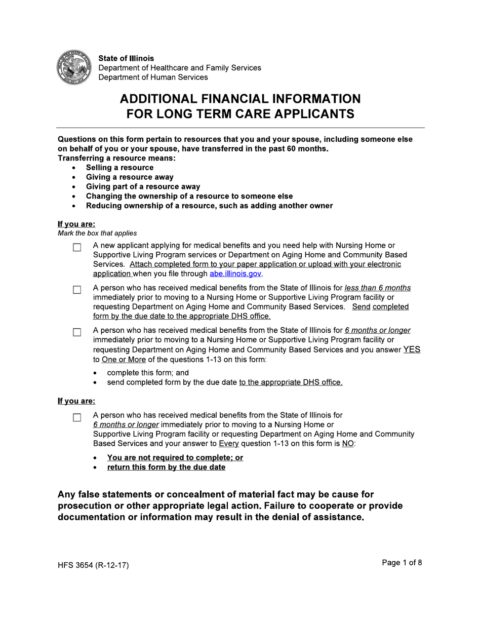 Form Hfs3654 Fill Out Sign Online And Download Fillable Pdf Illinois Templateroller 7010