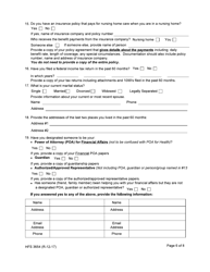 Form HFS3654 Additional Financial Information for Long Term Care Applicants - Illinois, Page 6
