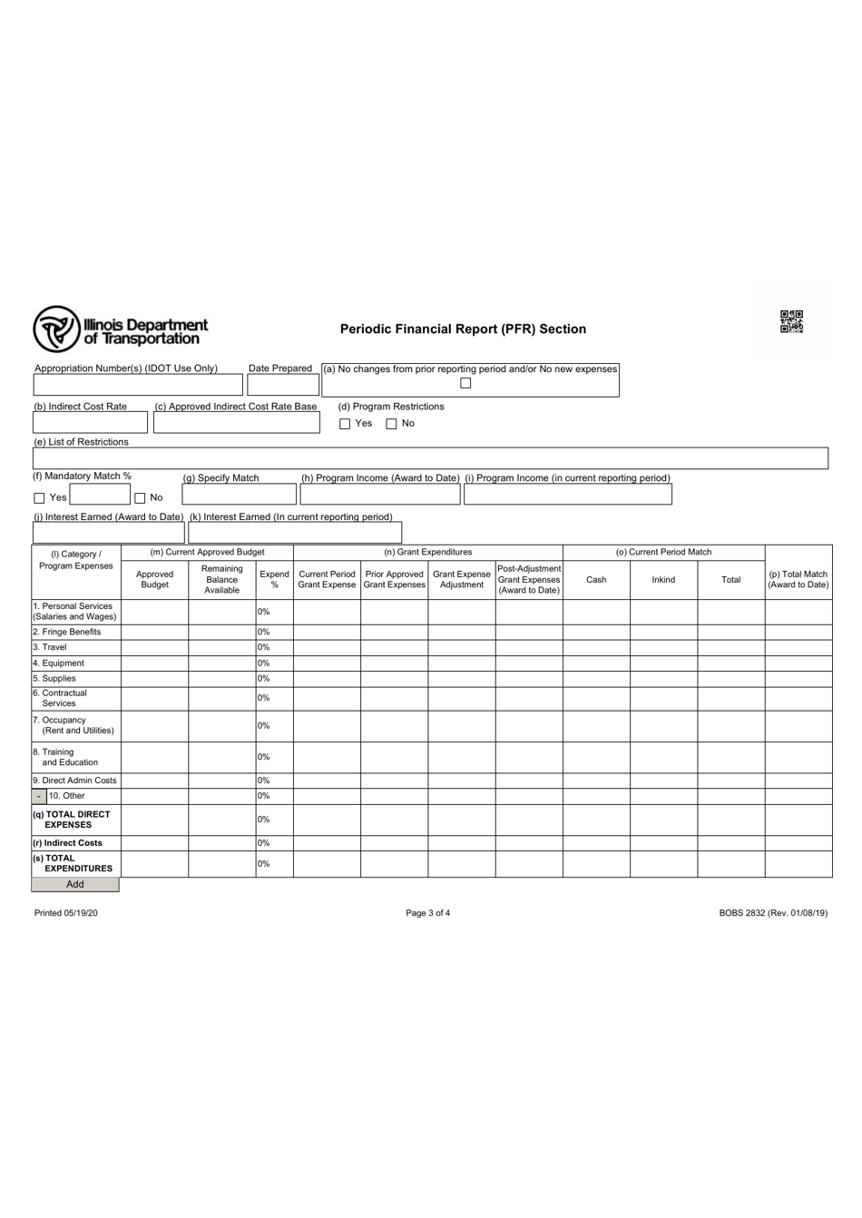 Form BoBS2832 Periodic Reporting - Illinois, Page 3