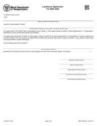 Form BDE2289 Borrow Site Review - Illinois, Page 2