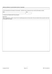 Form BDE1702 Bicycle Travel Assessment - Illinois, Page 3