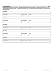 Form BDE1709A Consultant Information - Illinois, Page 2