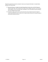 Form D1 PIPDF25 Engineering Agreement Process Checklist - Illinois, Page 3