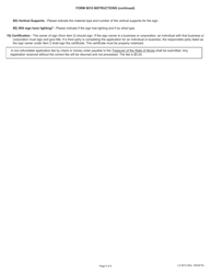 Form LA9010 Application for Outdoor Advertising Registration - Illinois, Page 5