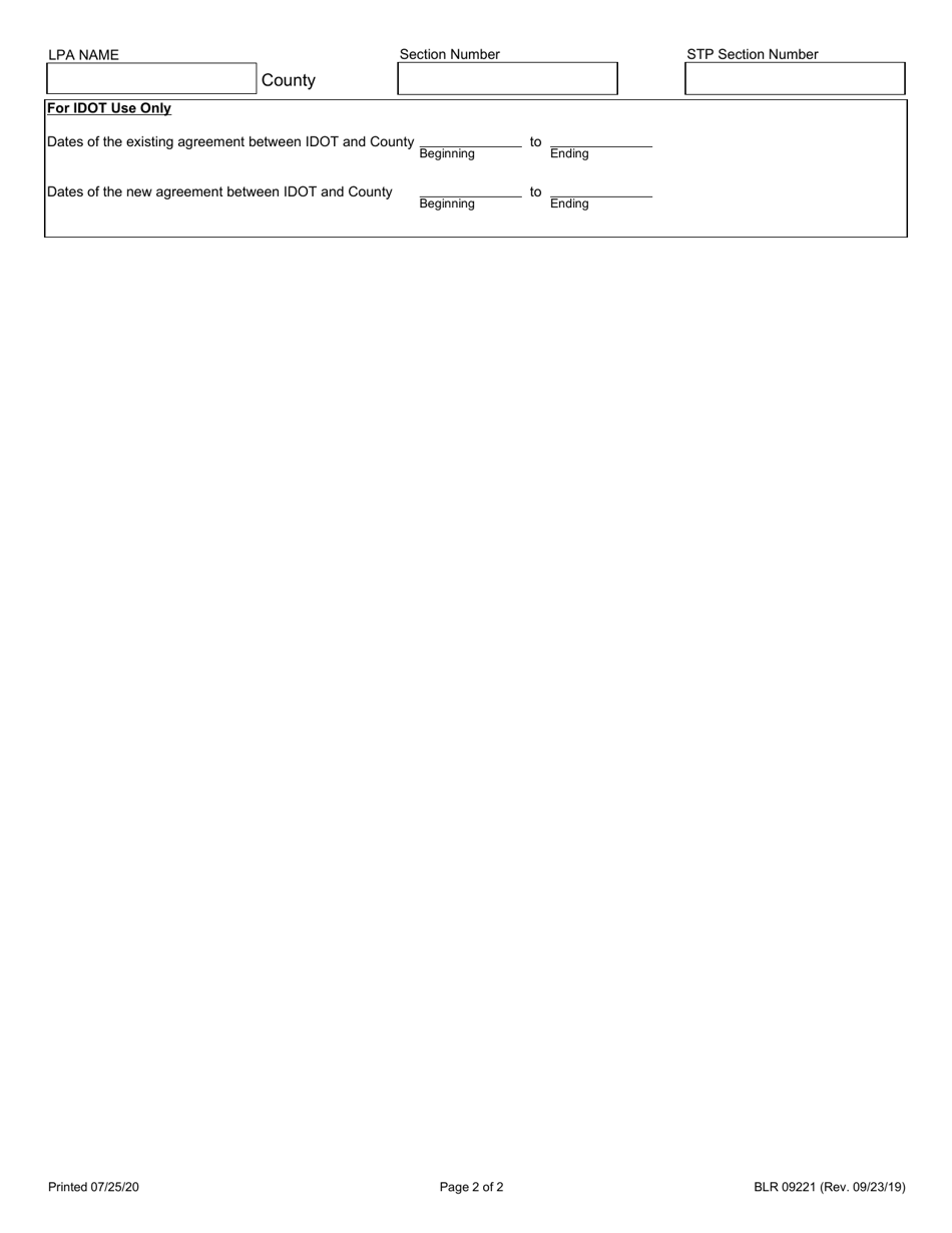 Form BLR09221 Resolution Appropriating Funds for the Payment of the County Engineers Salary - Illinois, Page 2