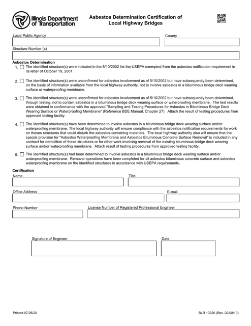 Form BLR10220  Printable Pdf