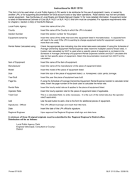 Form BLR12110 Equipment Rental Schedule - Illinois, Page 2