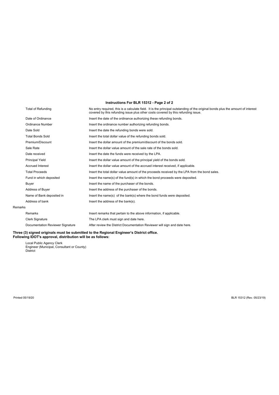 Form BLR15312 Refunding or Refinancing Bond Issues - Issued to Retire General Improvement Bonds or Public Benefits - Illinois, Page 3