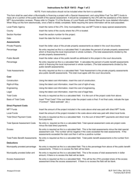 Form BLR15412 Statement of Financing of Local Improvement Project - Illinois, Page 2