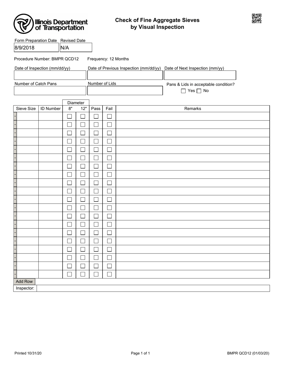 Form BMPR QCD12 - Fill Out, Sign Online and Download Fillable PDF ...