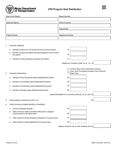 Form BSPE1003  Printable Pdf