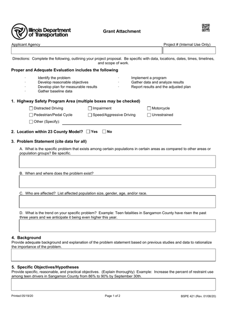 Form BSPE421  Printable Pdf