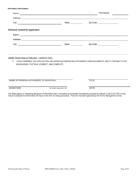 DNR OOGRM Form OG-2 Application for Lease Road Oiling - Illinois, Page 4
