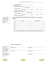 Form DV-CSIS128.2 Support Information Sheet - Illinois, Page 2