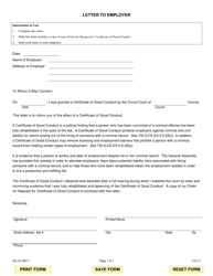 Document preview: Form GC-LE2407.1 Letter to Employer - Illinois