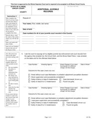Document preview: Form EXJ-AR3206.1 Additional Juvenile Records - Illinois