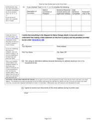 Form NC-R303.7 Request for Name Change (Adult) - Illinois, Page 2
