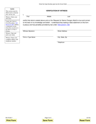 Form NC-R303.7 Request for Name Change (Adult) - Illinois, Page 3