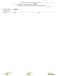 Form AWA-O1304.5 Order for Waiver of Court Fees (Appellate Court) - Illinois, Page 3