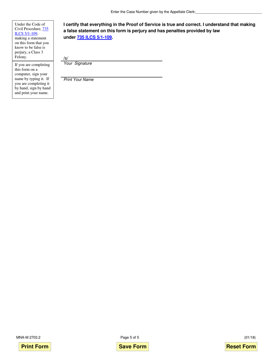 Form MNA-M2703.2 Appellate Motion - Illinois, Page 5