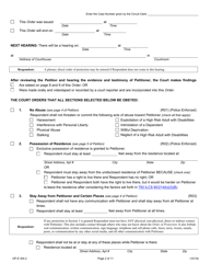 Form OP-E404.2 Emergency Order of Protection - Illinois, Page 2