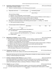 Form OP-E404.2 Emergency Order of Protection - Illinois, Page 6
