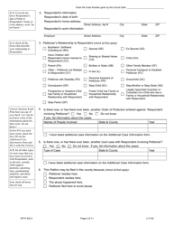 Form OP-P403.3 Petition for Order of Protection - Illinois, Page 2
