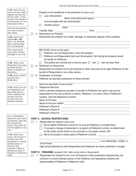 Form OP-P403.3 Petition for Order of Protection - Illinois, Page 6