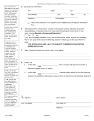 Form DS-S4603.1 Docketing Statement (Civil) - Illinois, Page 3