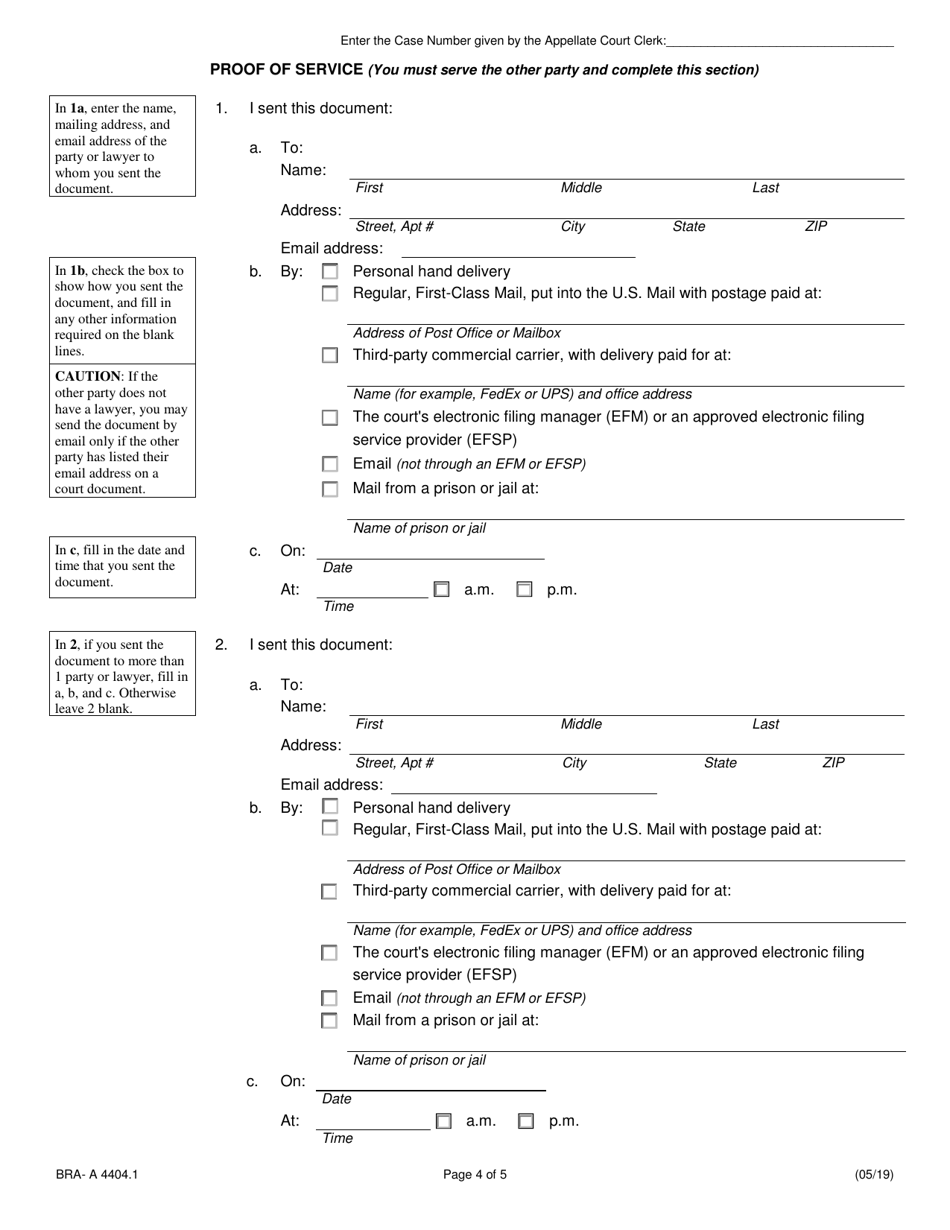 Form BRA-A4404.1 Agreed Statement of Facts - Illinois, Page 4