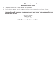 Form CC84 Reimbursement Form - Illinois, Page 2