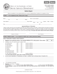Form DSD DC163 Medical Report - Illinois
