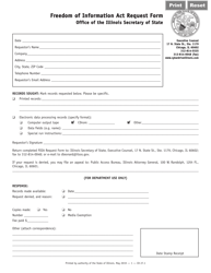 Document preview: Form EX27 Freedom of Information Act Request Form - Illinois