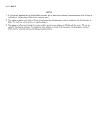 Form LLC-1.36/1.37 Statement of Change of Registered Agent and/or Registered Office - Illinois, Page 2