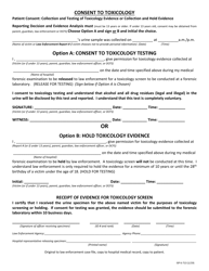 Document preview: Form ISP6-713 Consent to Toxicology - Illinois