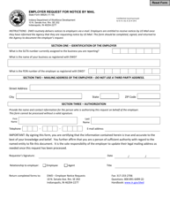 State Form 56626 &quot;Employer Request for Notice by Mail&quot; - Indiana